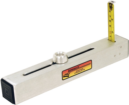 Chassis Height Gauge - Mini - 2 to 8 in Height Range - Aluminum - Clear Anodized - Each