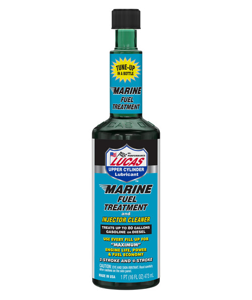 Fuel Additive - Marine Fuel Treatment and Injector Cleaner - System Cleaner - Corrosion Inhibitor - Lubricant - 16 oz Bottle - Gas - Each