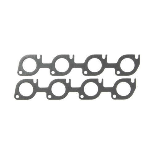 Exhaust Header / Manifold Gasket - 1.875 in Round Port - Steel Core Graphite - Small Block Chevy - Pair