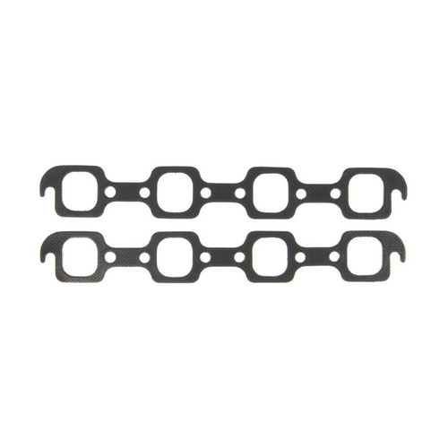 Exhaust Header / Manifold Gasket - 1.600 x 1.775 in Oval Port - Steel Core Graphite - Small Block Ford - Pair Exhaust Header / Manifold Gasket - 1.600 x 1.775 in Oval Port - Steel Core Graphite - Small Block Ford - Pair