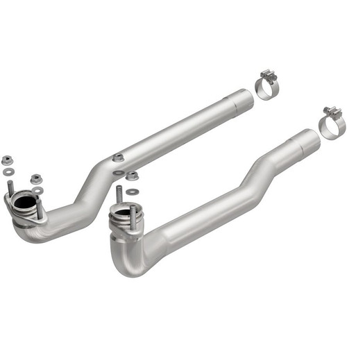 Intermediate Pipes - Mid-Pipes - 2.5 in Diameter - Stainless - Natural - Small Block Mopar - Mopar B-Body 1963-79 - Kit