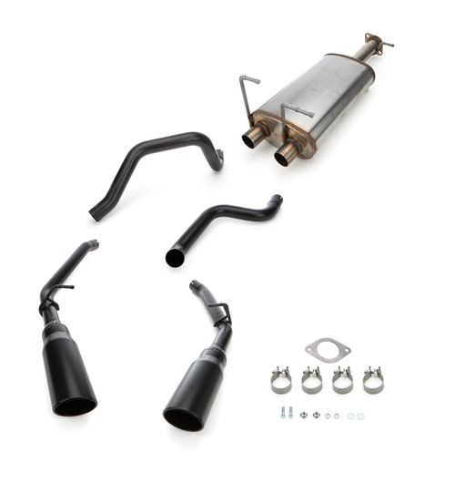 Exhaust System - Street Series - Cat-Back - 3 in Diameter - 5 in Polished Tips - Stainless - Natural - Mopar Gen III Hemi - Ram Fullsize Truck 2019-24 - Kit