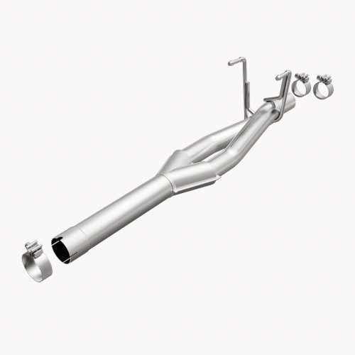 Exhaust Y-Pipe - D-Fit - 2.25 in Inlets - 3 in Outlet - Stainless - Natural - Ram Fullsize Truck 2009-24 - Each