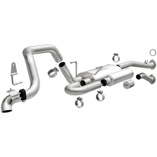 Exhaust System - Overland Series - Cat-Back - Single Rear Exit - 2.5 in Diameter - Stainless - Toyota Midsize SUV 1996-2002 - Kit