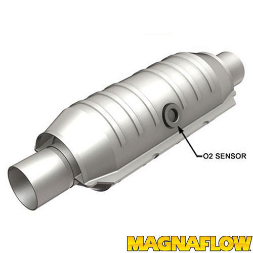 Catalytic Converter - Heavy Metal - 2.5 in Inlet - 2.5 in Outlet - Round - 4.25 x 11 in Case - 15 in Long - Stainless - Natural - Each Catalytic Converter - Heavy Metal - 2.5 in Inlet - 2.5 in Outlet - Round - 4.25 x 11 in Case - 15 in Long - Stainless - Natural - Each