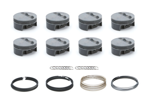 Piston and Ring - PowerPak - Forged - 4.165 in Bore - 1.0 x 1.0 x 2.0 mm Ring Grooves - Minus 5.00 cc - Small Block Chevy - Kit Piston and Ring - PowerPak - Forged - 4.165 in Bore - 1.0 x 1.0 x 2.0 mm Ring Grooves - Minus 5.00 cc - Small Block Chevy - Kit