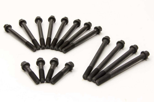 Cylinder Head Bolt Kit - Hex Head - Steel - Natural - Big Block Chevy / Brodix / Dart Merlin ll Heads - 1 Head - Kit