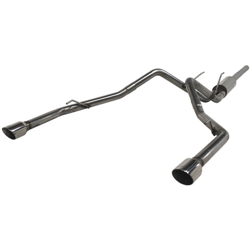 Exhaust System - XP Series - Cat-Back - 2.5 in Diameter - Dual Stainless Tips - Stainless - Natural - 5.7 L - Mopar Gen III Hemi - Dodge Ram Fullsize Truck 2009-17 - Kit