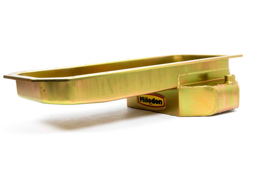 Engine Oil Pan - Road Race - Rear Sump - 7 qt - 5.5 in Deep - Steel - Cadmium - Truck / Durango Chassis - Mopar Gen III Hemi - Each Engine Oil Pan - Road Race - Rear Sump - 7 qt - 5.5 in Deep - Steel - Cadmium - Truck / Durango Chassis - Mopar Gen III Hemi - Each