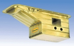 Engine Oil Pan - Drag Race - Rear Sump - 9 qt - 8.25 in Deep - Steel - Cadmium - External Oil Pump - Mopar B / RB-Series / 426 Hemi - Each