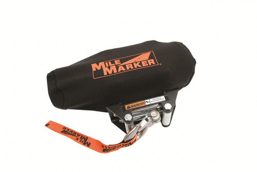 Winch Cover - Neoprene - Black - Mile Marker 2500 to 3500 lb Electric Winches - Each