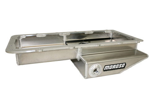 Engine Oil Pan - Street / Strip / Road Race - Rear Sump - 9.5 qt - 4.375 in Deep - Aluminum - Natural - Ford Coyote - Cobra Replica - Each