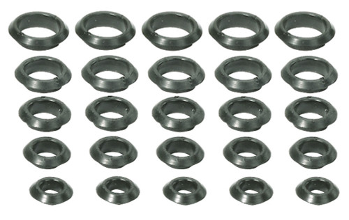 Firewall Grommet - 0.5 to 1 in OD - 0.438 to 0.875 in ID - Rubber - Kit