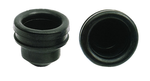 Breather Grommet - 1 in ID - 1.22 OD - 1.15 in Thick - Rubber - Black - Pair