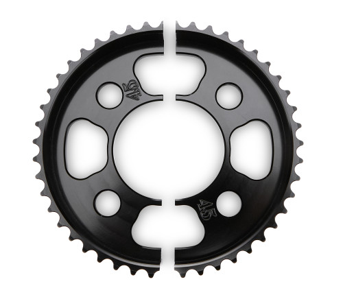 Axle Sprocket - 45 Tooth - 2.75 in Bolt Pattern - Aluminum - Black Anodized - Quarter Midget - Each