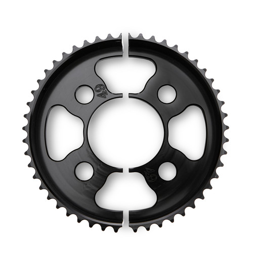 Axle Sprocket - 49 Tooth - 2.75 in Bolt Pattern - Aluminum - Black Anodized - Quarter Midget - Each
