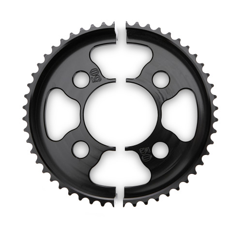 Axle Sprocket - 50 Tooth - 2.75 in Bolt Pattern - Aluminum - Black Anodized - Quarter Midget - Each