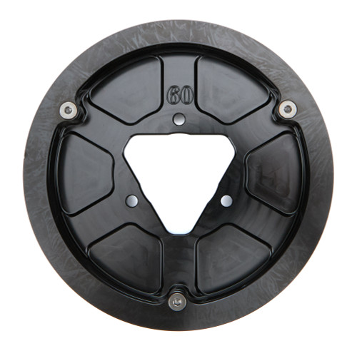 Engine Sprocket - 60 Tooth - Aluminum - Black Anodized - Quarter Midget - Each