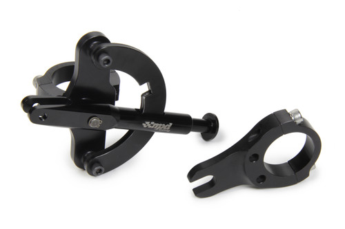 Shifter Assembly - Positive Camlock - Locking - Frame Mount - Clamp-On Bracket - 1-3/8 in OD Tubes - Aluminum - Black Anodized - Sprint Car - Kit