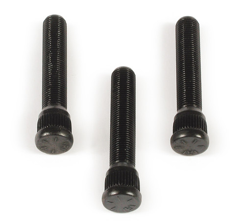 Wheel Stud - 1/2-20 in Thread - 2.875 in Long - 0.665 in Knurl - Steel - Black Oxide - Set of 10 Wheel Stud - 1/2-20 in Thread - 2.875 in Long - 0.665 in Knurl - Steel - Black Oxide - Set of 10
