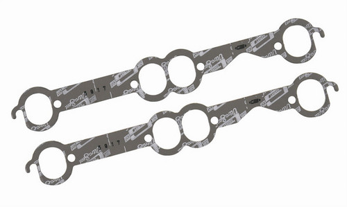 Exhaust Header / Manifold Gasket - Ultra-Seal - 1.500 x 1.820 in Oval Port - Steel Core Laminate - Small Block Chevy - Pair