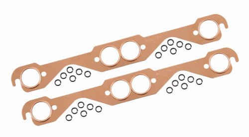Exhaust Header / Manifold Gasket - Copperseal - 1.500 Round Port - Copper - Small Block Chevy - Pair