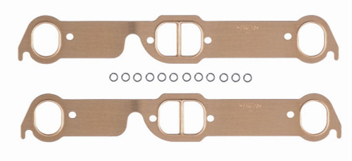 Exhaust Header / Manifold Gasket - Copperseal - 1.940 x 1.550 in Oval / D Port - Copper - Pontiac V8 - Pair