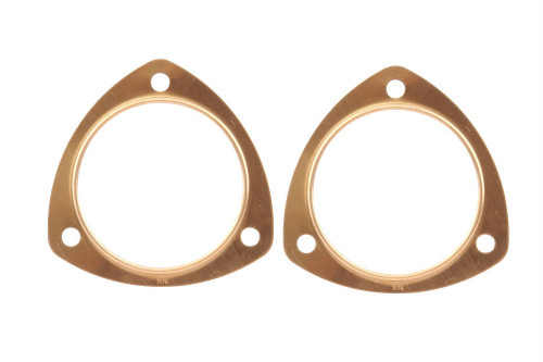 Collector Gasket - CopperSeal - 0.094 in Thick - 3.5 in Diameter - 3-Bolt - Copper - Pair