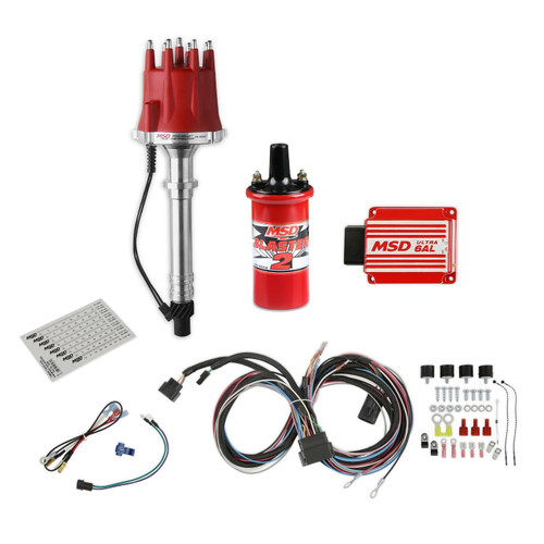 Ignition Bundle Kit - Pro-Billet - Ultra 6AL - Blaster 2 Coil - Coil / Distributor - Chevy V8 - Kit