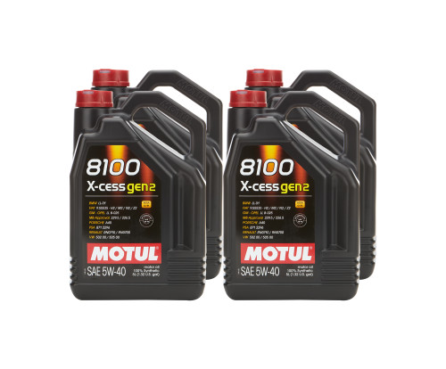 Motor Oil - 8100 X-Cess Gen2 - 5W40 - Synthetic - 5 L Bottle - Set of 4 Motor Oil - 8100 X-Cess Gen2 - 5W40 - Synthetic - 5 L Bottle - Set of 4