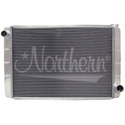 Radiator - Race Pro - 30.5 in W x 19.625 in H x 3.125 in D - Driver Side Inlet - Passenger Side Outlet - Aluminum - Natural - Universal - Each