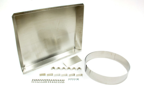 Fan Shroud - Hurricane - 25.75 in Wide - 19.375 in Tall - Cut to Fit - Aluminum - Natural - Universal - Kit Fan Shroud - Hurricane - 25.75 in Wide - 19.375 in Tall - Cut to Fit - Aluminum - Natural - Universal - Kit