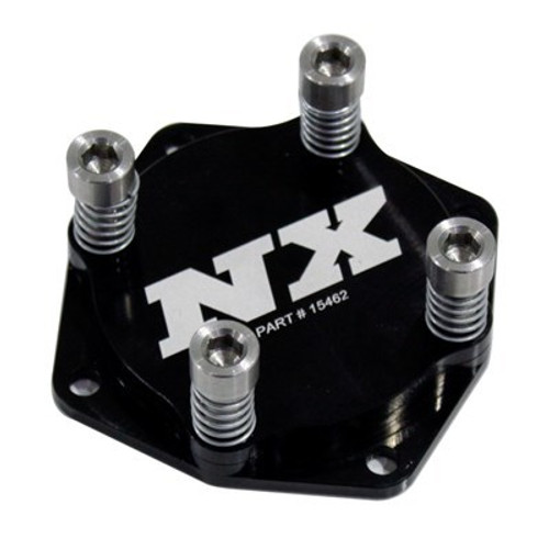 Manifold Pressure Relief - Hardware / O-Ring / Plate / Springs Included - Aluminum - Black Anodized - Naturally Aspirated / Nitrous Manifolds - Each