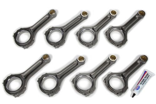 Connecting Rod - Big Block Series - I Beam - 6.535 in Long - Bushed - 7/16 in Cap Screws - Forged - Steel - Big Block Chevy - Set of 8