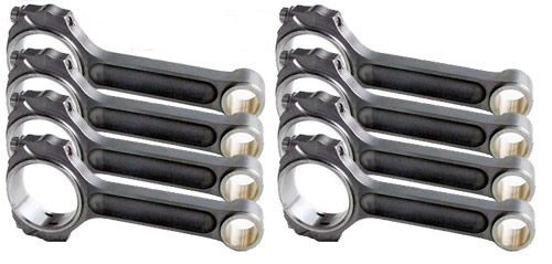Connecting Rod - Big Block Series - I Beam - 6.700 in Long - Bushed - 7/16 in Cap Screws - Forged - Steel - Big Block Chevy - Set of 8 Connecting Rod - Big Block Series - I Beam - 6.700 in Long - Bushed - 7/16 in Cap Screws - Forged - Steel - Big Block Chevy - Set of 8