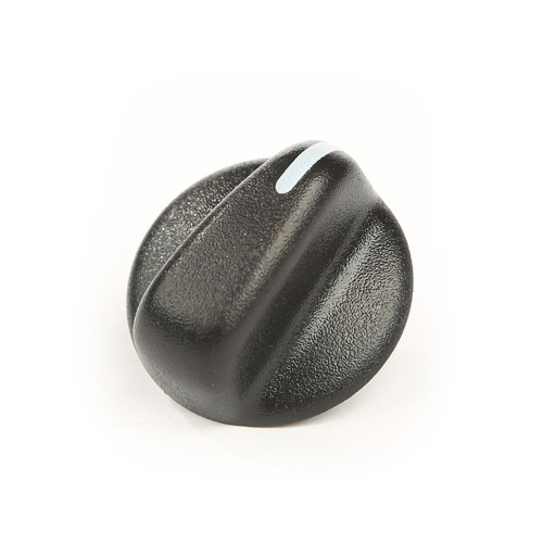 Dash Knob - Blower - 0.188 in Bore - Snap-In - 1.25 in Diameter - 0.875 in Long - Plastic - Black - Jeep Wrangler TJ 1997-98 - Each