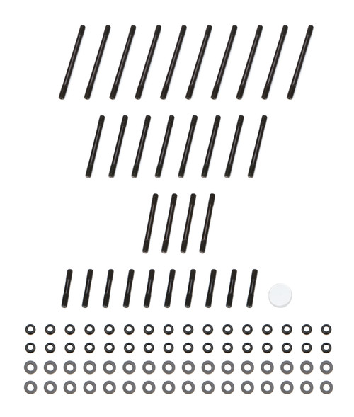 Cylinder Head Stud Kit - 12 Point Nuts - Chromoly - Black Oxide - Big Block Chevy - Brodix Heads - Kit