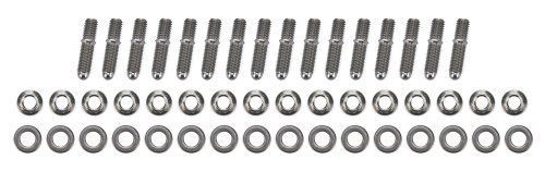 Header Stud - 8 mm x 1.25 Thread - 12 Point Nuts - Steel - Stainless - Natural - Mopar 426 Hemi - Set of 16 Header Stud - 8 mm x 1.25 Thread - 12 Point Nuts - Steel - Stainless - Natural - Mopar 426 Hemi - Set of 16