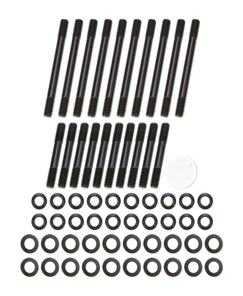 Cylinder Head Stud Kit - Patriot Series - 12 Point Nuts - Chromoly - Black Oxide - Small Block Ford - Kit