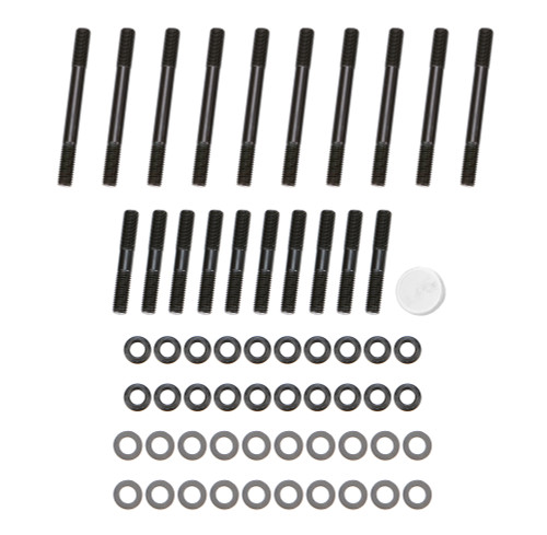 Cylinder Head Stud Kit - Patriot Series - 12 Point Nuts - Chromoly - Black Oxide - Small Block Ford - Edelbrock / Dart / OEM Heads - Kit