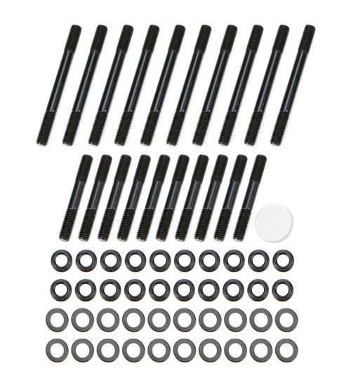 Cylinder Head Stud Kit - Patriot Series - 12 Point Nuts - Chromoly - Black Oxide - Ford FE-Series - Edelbrock / OEM Heads - Kit
