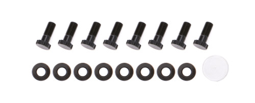 Flywheel Bolt Kit - 12 mm x 1.25 Thread - 1.250 in Long - 12 Point Head - Steel - Black Oxide - Dodge Cummins - Set of 8