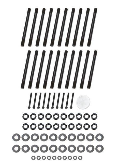 Cylinder Head Stud Kit - TorqueMaster - 12 Point Nuts - Chromoly - Black Oxide - Ford Powerstroke - Kit