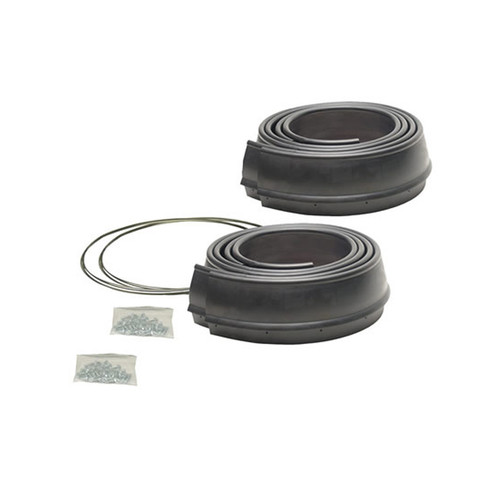 Fender Flare - Flexy Flares - 3.5 in Wide - 58 in Long - Steel Reinforced - Rubber - Black - Universal - Kit