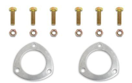 Collector Gasket - Seals-4-Good - 0.125 in Thick - 2.5 in Diameter - 3-Bolt - Hardware Included - Aluminum - Pair