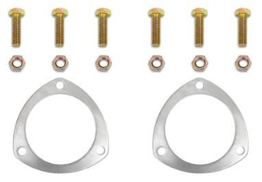 Collector Gasket - Seals-4-Good - 0.125 in Thick - 3.5 in Diameter - 3-Bolt - Hardware Included - Aluminum - Pair