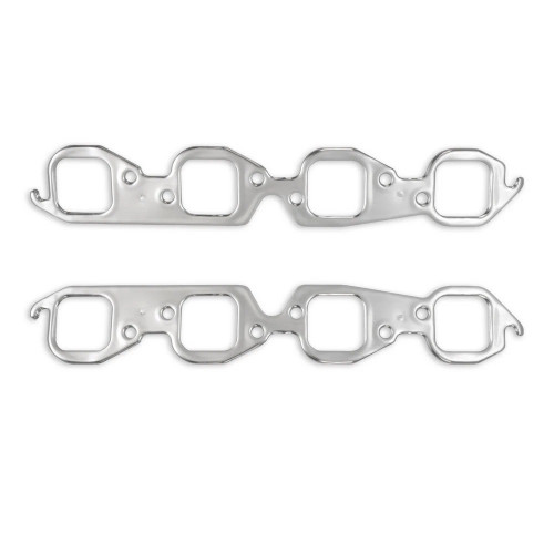 Exhaust Header / Manifold Gasket - Seal-4-Good - 2.125 in Square Port - Multi-Layered Aluminum - Big Block Chevy - Pair