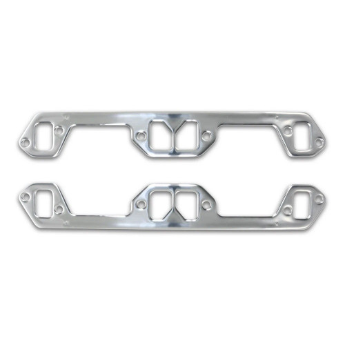 Exhaust Header / Manifold Gasket - Seal-4-Good - 1.625 x 1.000 in Rectangle Port - Multi-Layered Aluminum - Small Block Mopar - Pair