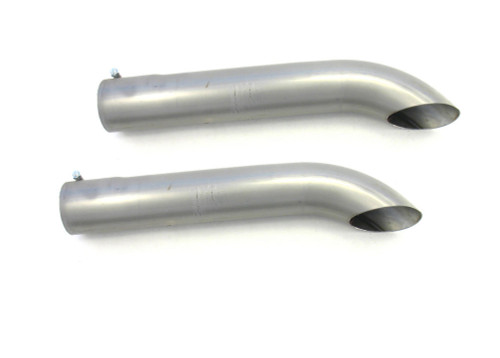 Exhaust Turn Down - 3.5 in Diameter - 20 in Long - Steel - Pair