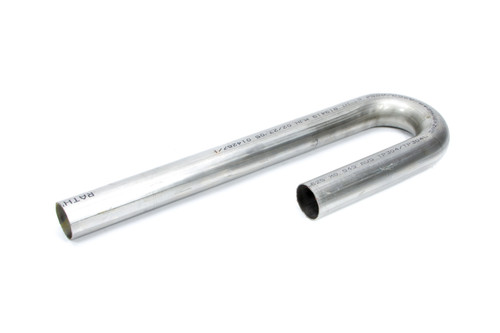 Exhaust Bend - J-Bend - Mandrel - 1.625 in Diameter - 2 in Radius - 6 x 12 in Legs - 18 Gauge - Stainless - Each